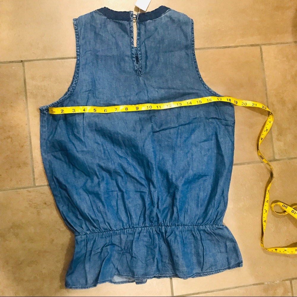 NWT Gap 1969 Chambray Top S/T - Picture 7 of 8